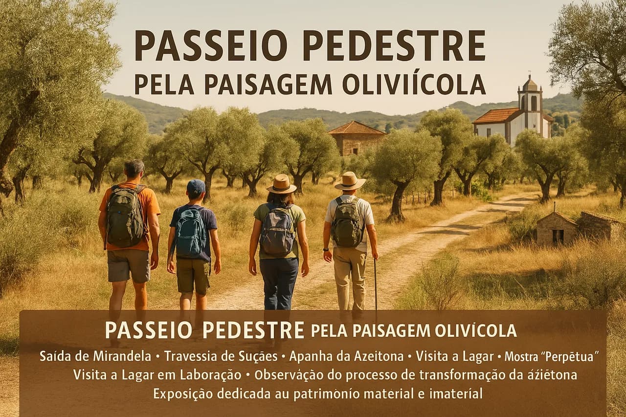 PASSEIO PEDESTRE – ROTA DA OLIVEIRA E DO AZEITE - Dia Mundial da Oliveira - Mirandela